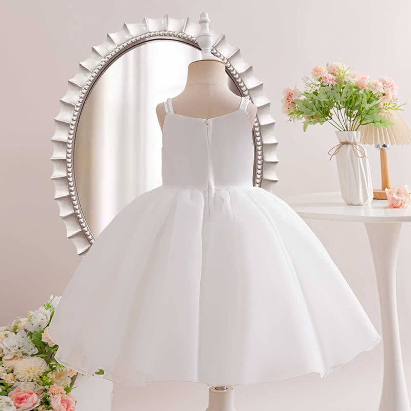 Satin & Organza Sleeveless Mid-long Dresses - image 10