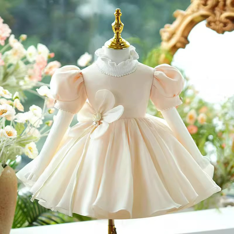 Organza Rosette Short Sleeve Midi Dresses - image 3