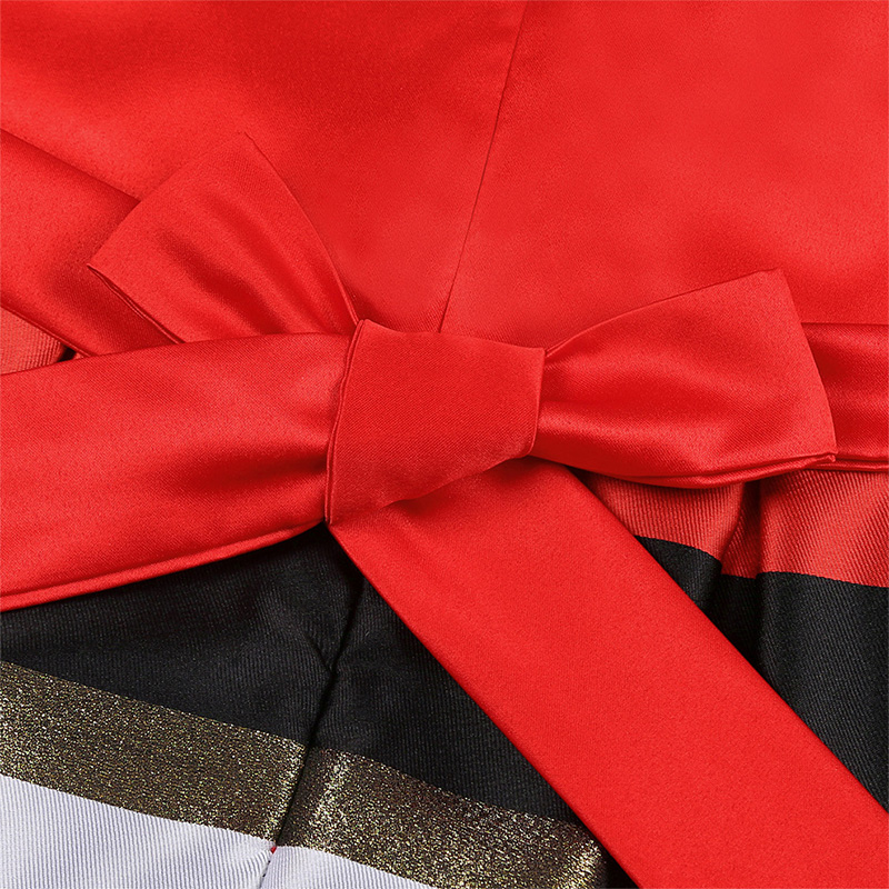 Satin Bow Cap Sleeve Regular Dresses - image 17