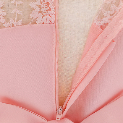 Mesh Rosette Sleeveless Midi Dresses - image 10