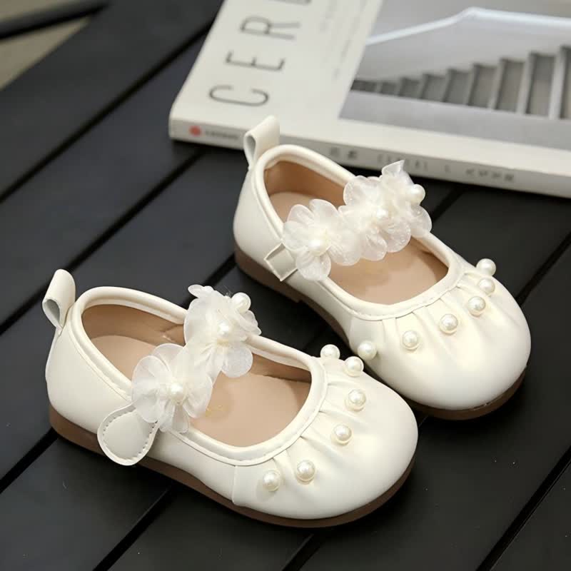 Solid Rosette Round Toe Mary Janes - image 5