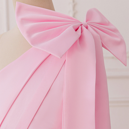 Satin Bow Sleeveless Maxi Dresses - image 24