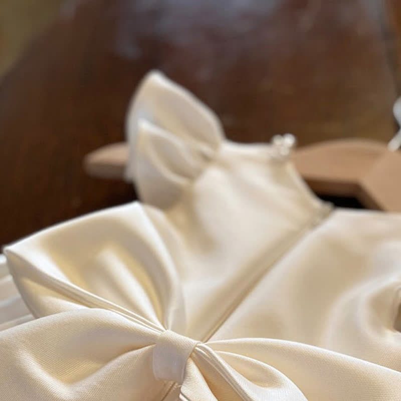 Satin Imitation Pearls Sleeveless Midi Dresses - image 6