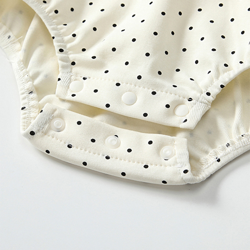 [Archive Sale] Cotton Folds Bow Long Sleeve Regular Bodysuit - image 11