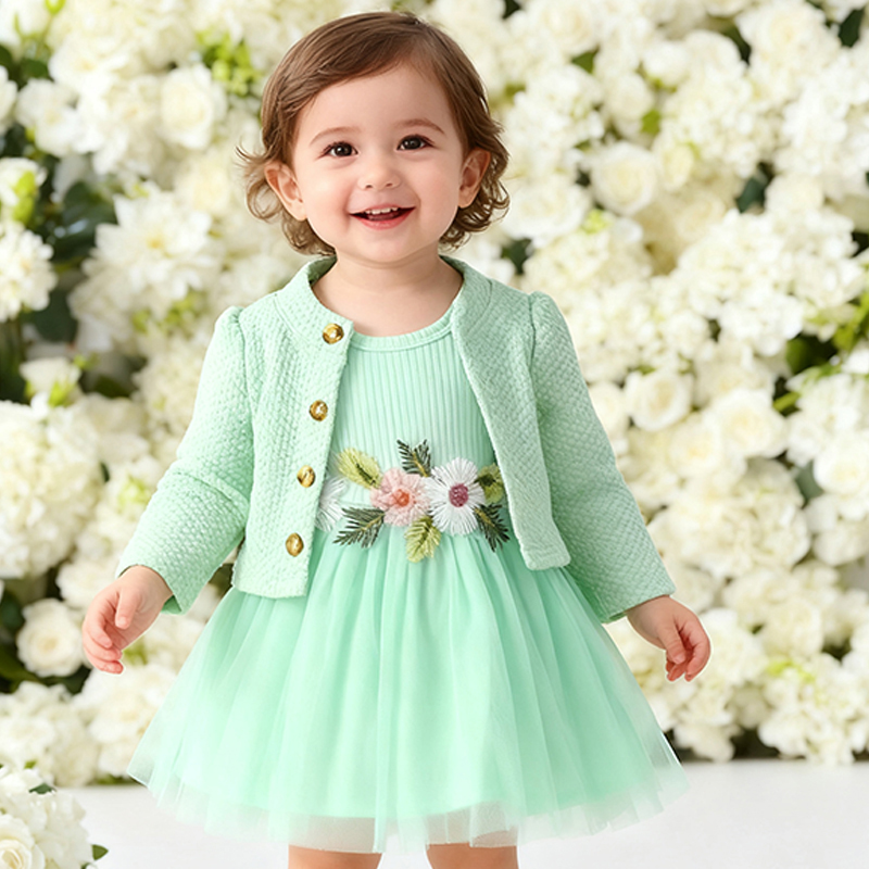 Cotton Embroidery Long Sleeve Regular Dresses&two-piece Set - image 31