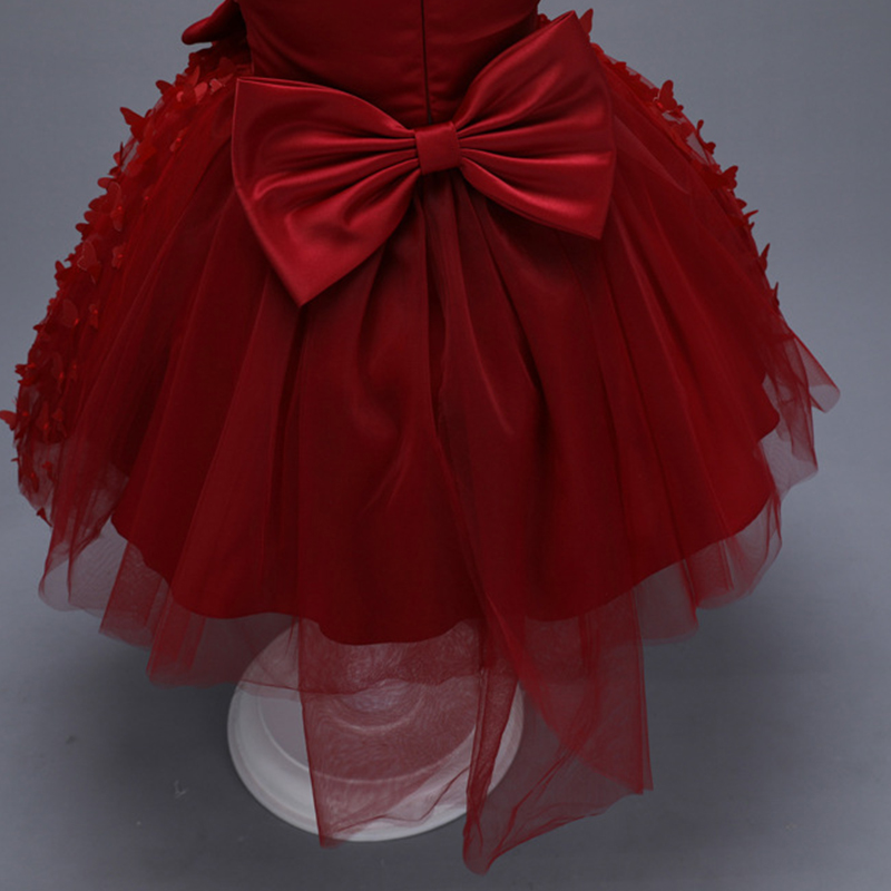 Mesh Bow Rosette Short Sleeve Mid-long Dresses - image 21