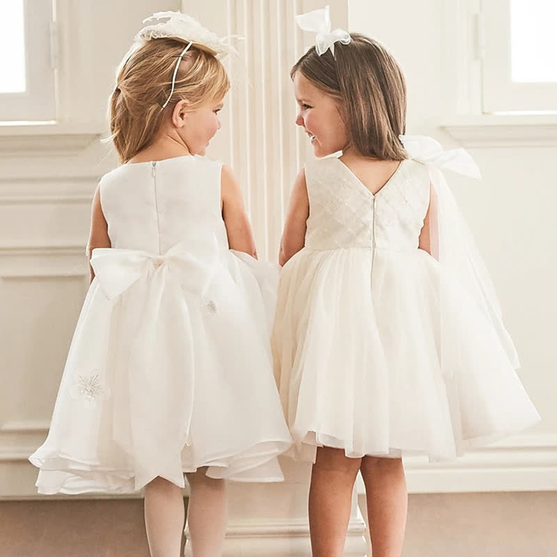 Organza Rosette Sleeveless Mid-long Dresses - image 5