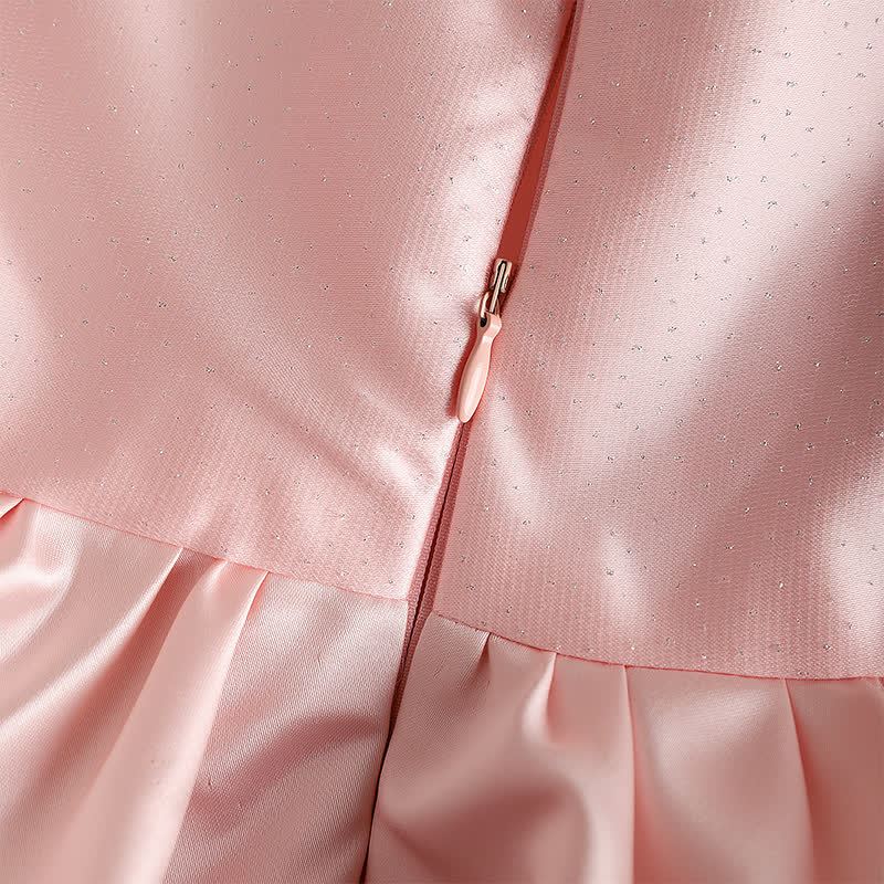 Satin Split Joint Long Sleeve Midi Dresses - image 5