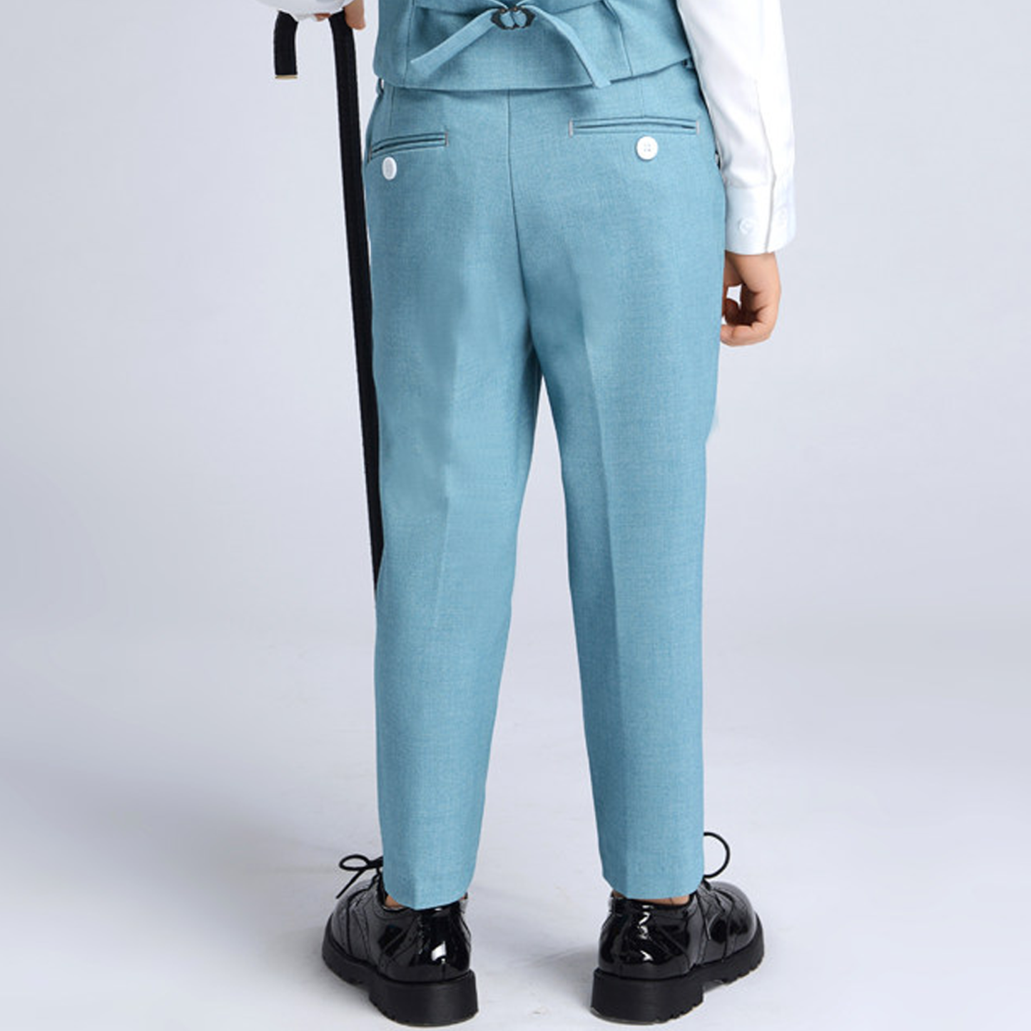 Chemical Fiber Blend Button Long Sleeve Regular Six-piece Formal Suit - image 14