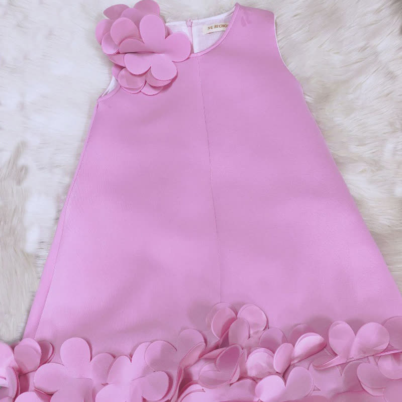 Scuba Knit Rosette Sleeveless Midi Dresses - image 10