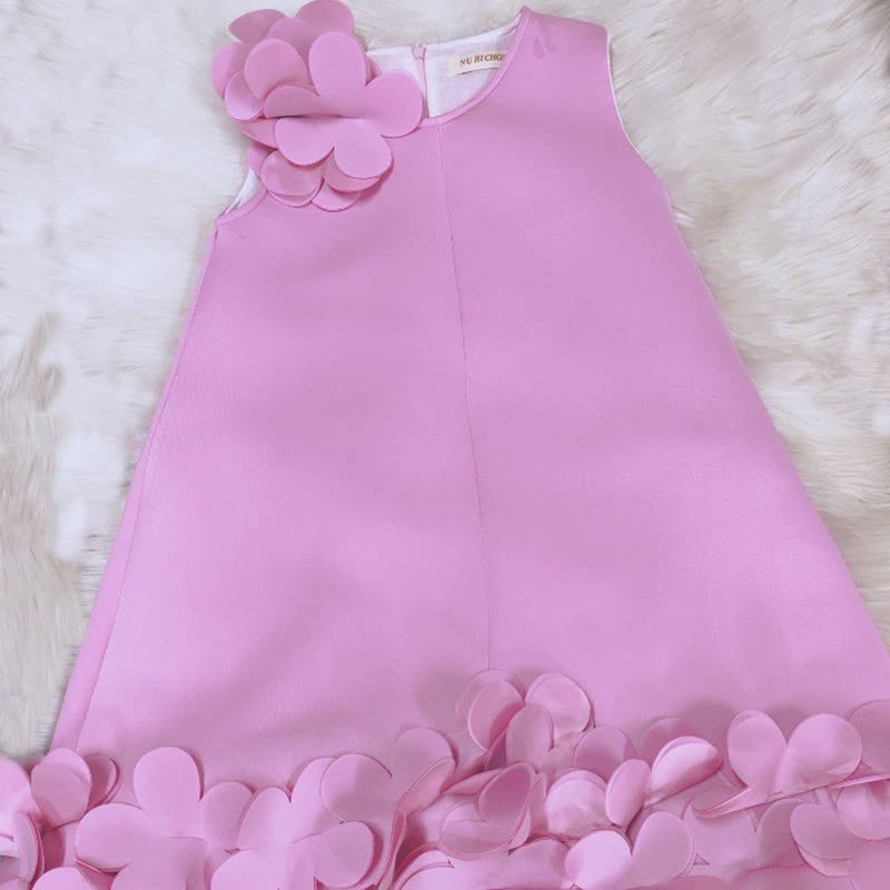 Scuba Knit Rosette Sleeveless Midi Dresses - image 10