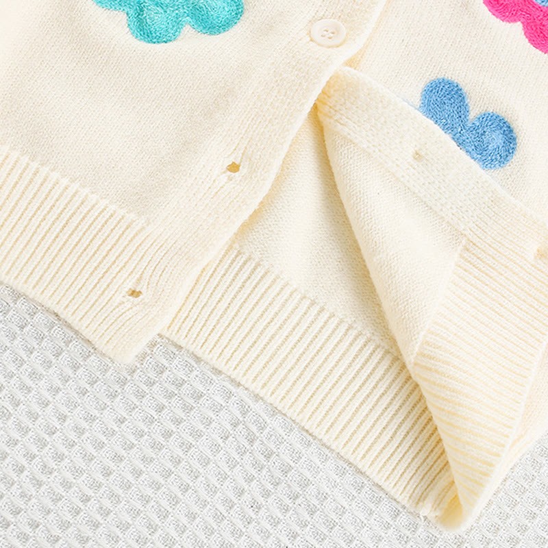 [Archive Sale] Yarn/wool Yarn Embroidery Long Sleeve Regular Two-piece Set - image 5