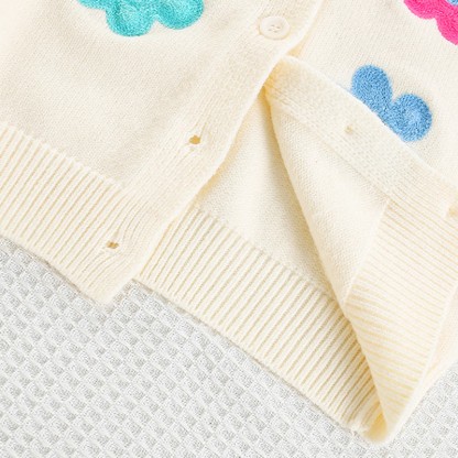 [Archive Sale] Yarn/wool Yarn Embroidery Long Sleeve Regular Two-piece Set - image 5