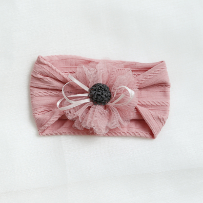 Color-block With Bow Hairband - Pink - image 7