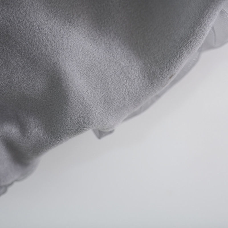 [Archive Sale] Velvet Feather-trimmed Fleece Long Sleeve Mid-long Two-piece Set - image 13