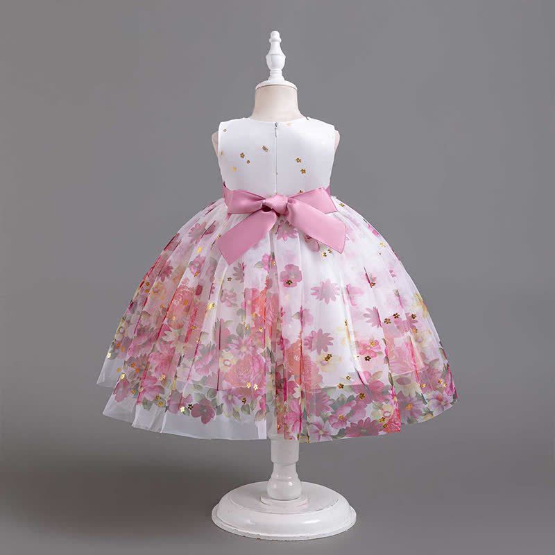 [Archive Sale] Floral Bow Sleeveless Midi Dresses - image 3