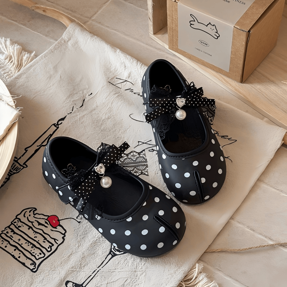 Polka Dots Bow  Round Toe Mary Janes  - image 18