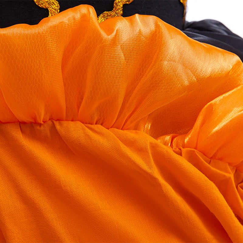 Chemical Fiber Blend Folds Short Sleeve Mid-long Dresses - image 11