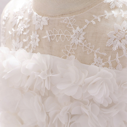 Mesh Rosette Sleeveless Midi Dresses - image 15