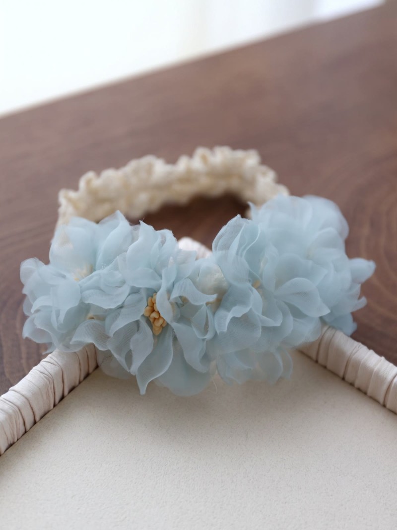 Solid Rosette Hairband - Green - image 4