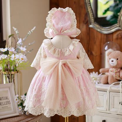 Lace Bow Half Sleeve Midi Two-piece Set - image 7