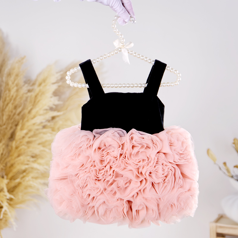 [Archive Sale] Velvet Rosette Sleeveless Midi Dresses - image 3