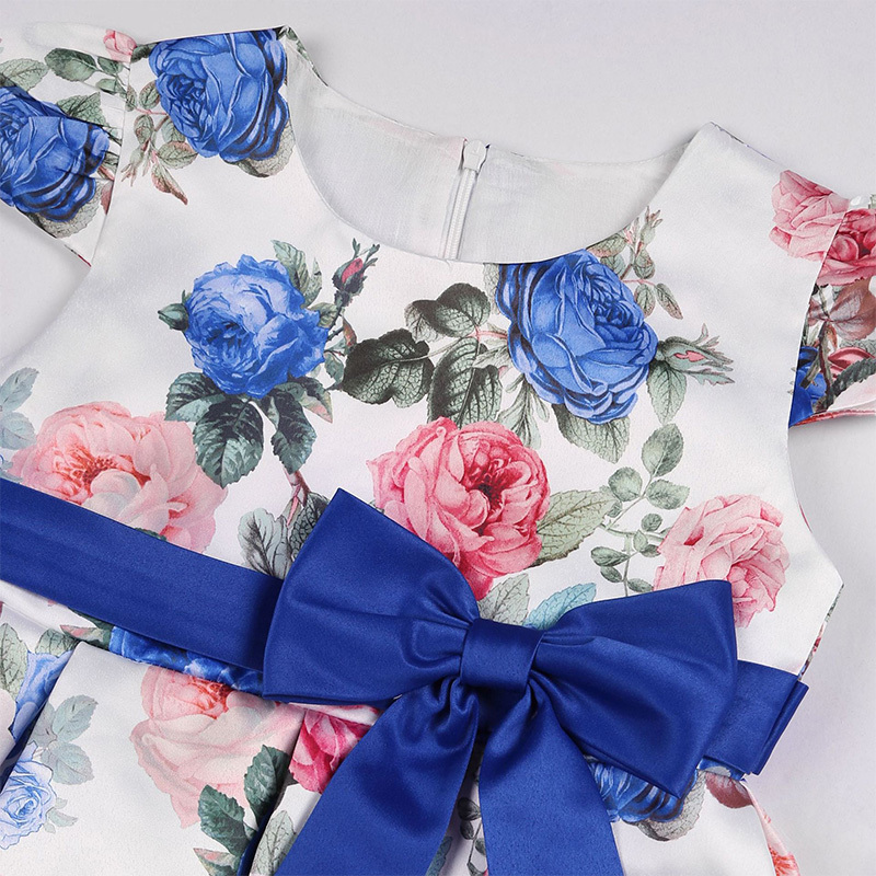 Satin Bow Short Sleeve Midi Dresses - image 45