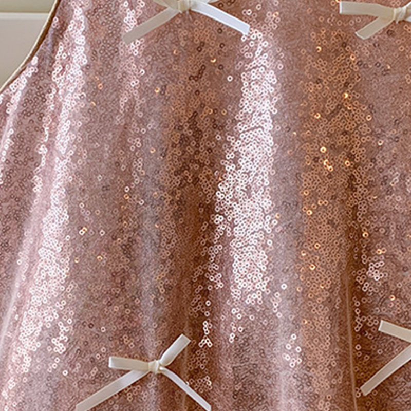 [Archive Sale] Sequins Bow Folds Sequins Sleeveless Mid-long Dresses - image 17