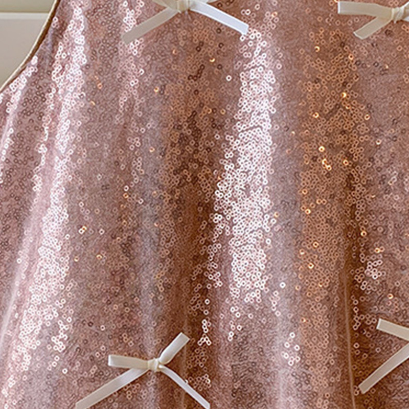 [Archive Sale] Sequins Bow Folds Sequins Sleeveless Mid-long Dresses - image 17