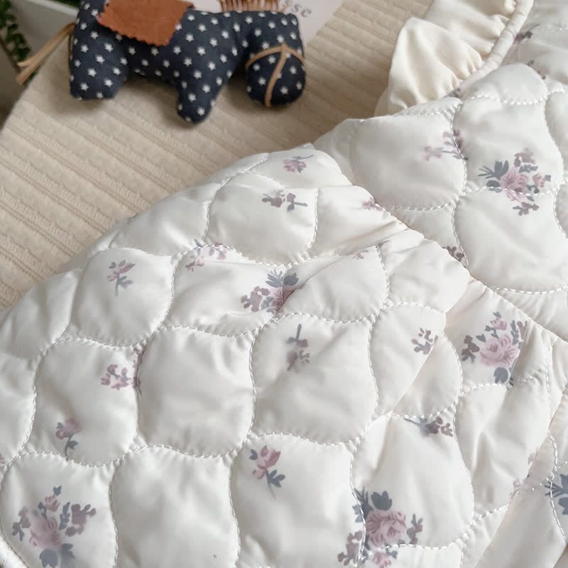 [Archive Sale] Cotton-blend Floral  Sleeveless Mid-long Outerwear - image 8