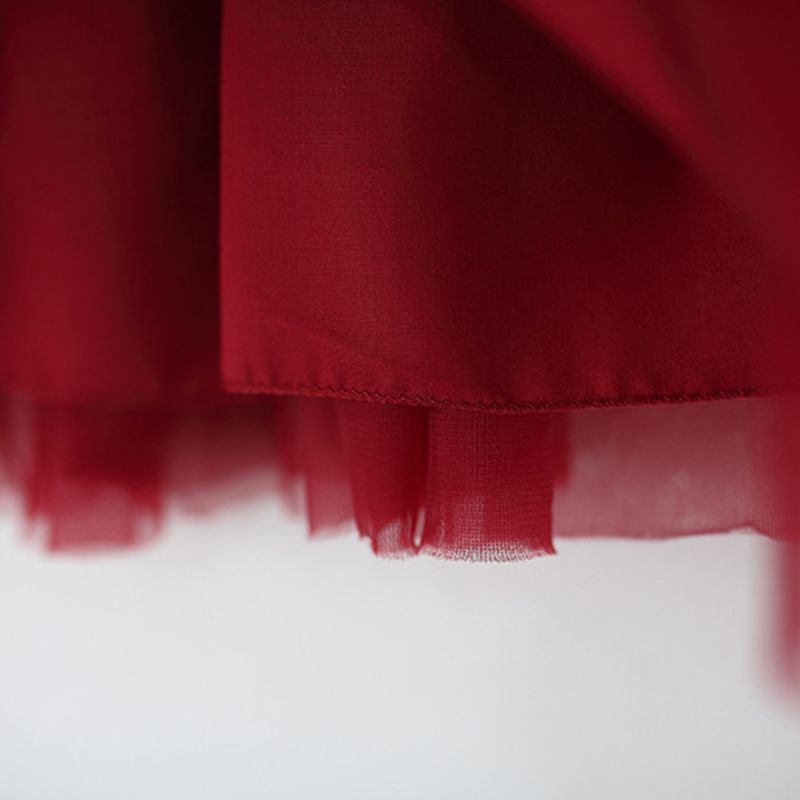 Mesh Bow Sleeveless Regular Dresses - image 13