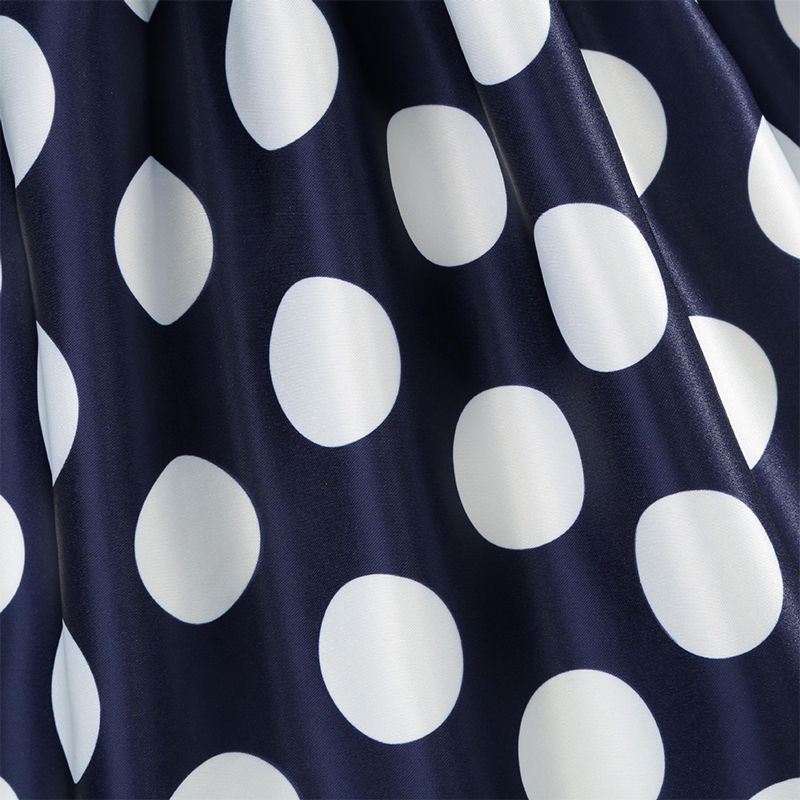 Satin Printing Bow Sleeveless Regular Dresses - image 20