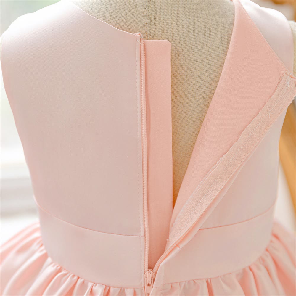 Satin Applique Sleeveless Midi Dresses - image 13