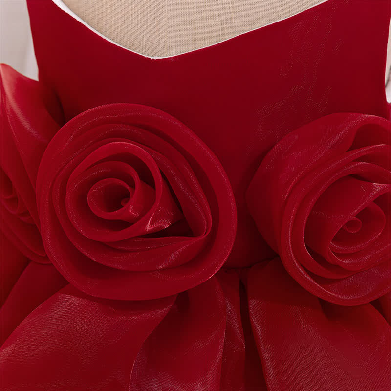 Organza Rosette Sleeveless Shorts Dresses - image 14