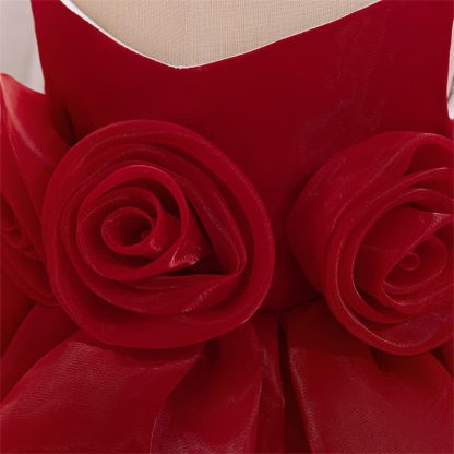 Organza Rosette Sleeveless Shorts Dresses - image 14