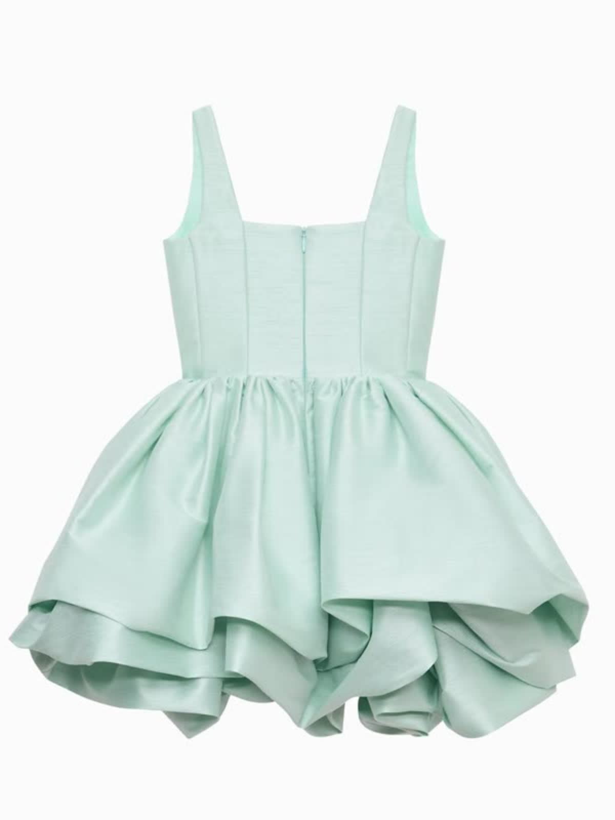 Satin Ruched Sleeveless Short Dresses - image 5