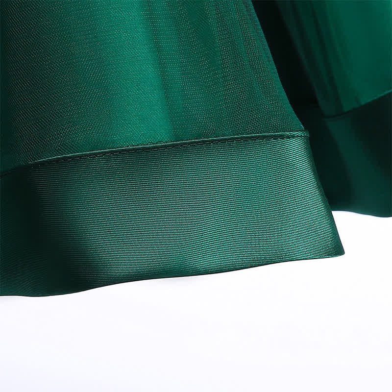 Mesh Bow Pearl Floral-embroidered Sleeveless Maxi Dresses - image 47