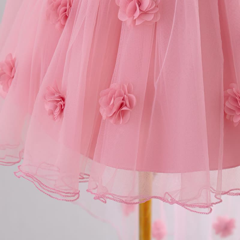 Mesh Rosette Sleeveless Midi Dresses - image 6