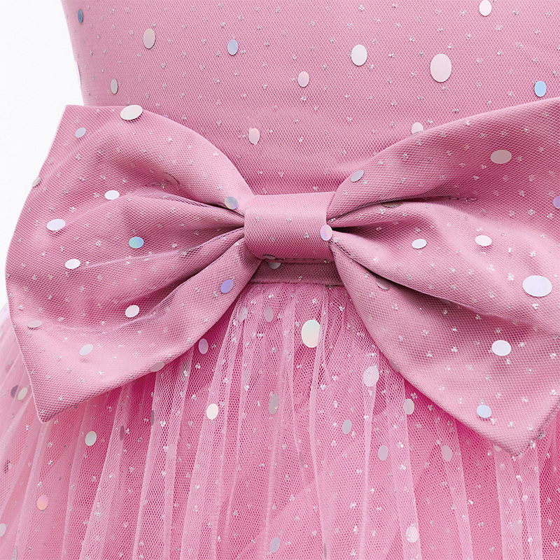 [Archive Sale] Lace Rosette Bow Sleeveless Mid-long Dresses - image 7