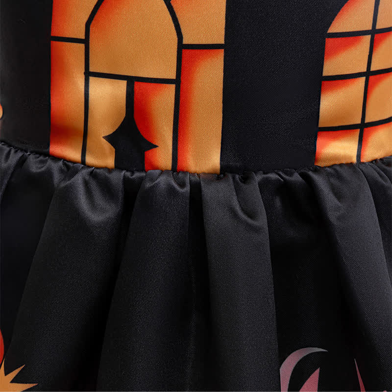 Chemical Fiber Blend Printing Sleeveless Mid-long Dresses - image 6