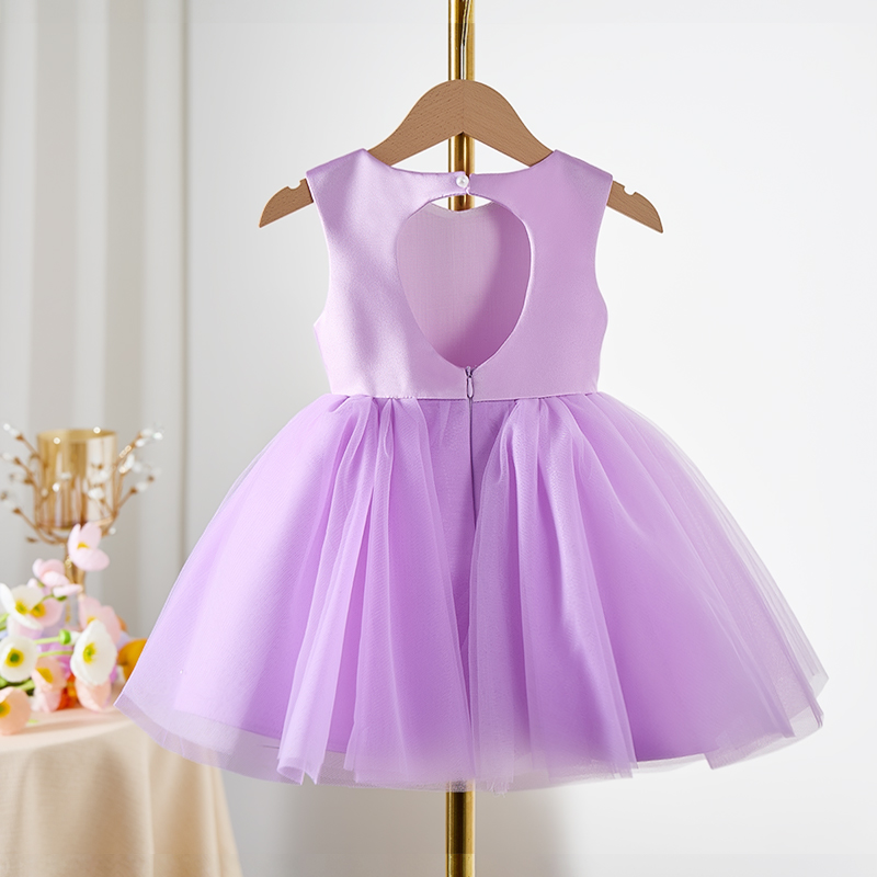 Satin Imitation Pearls Hollow Out Sleeveless Midi Dresses - image 6