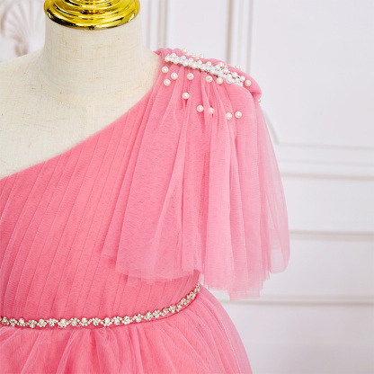 Mesh Folds Sleeveless Maxi Dresses - image 6