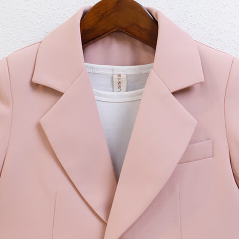 [Archive Sale] Chemical Fiber Blend Button Pocket Stitching Short Sleeve Shorts Two-piece Set - image 4