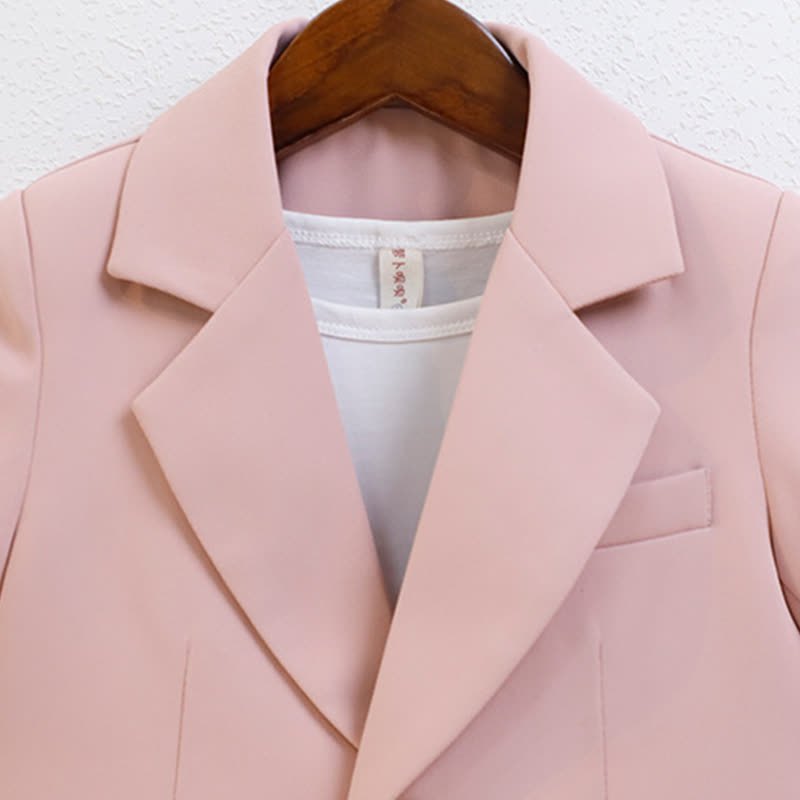 [Archive Sale] Chemical Fiber Blend Button Pocket Stitching Short Sleeve Shorts Two-piece Set - image 4