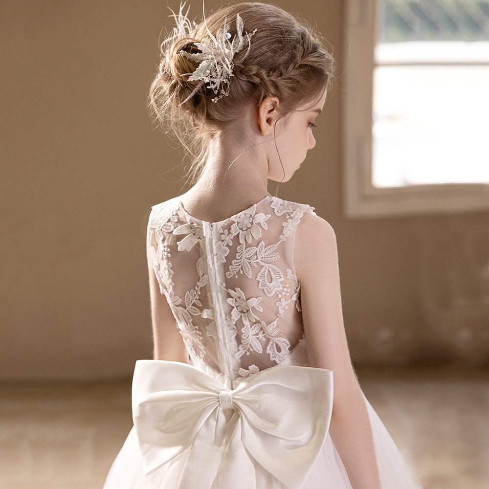 Mesh Bow Sleeveless Maxi Dresses - image 5