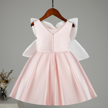 Satin Rosette Sleeveless Midi Dresses - image 3