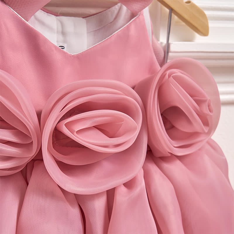 Organza Rosette Sleeveless Shorts Dresses - image 6