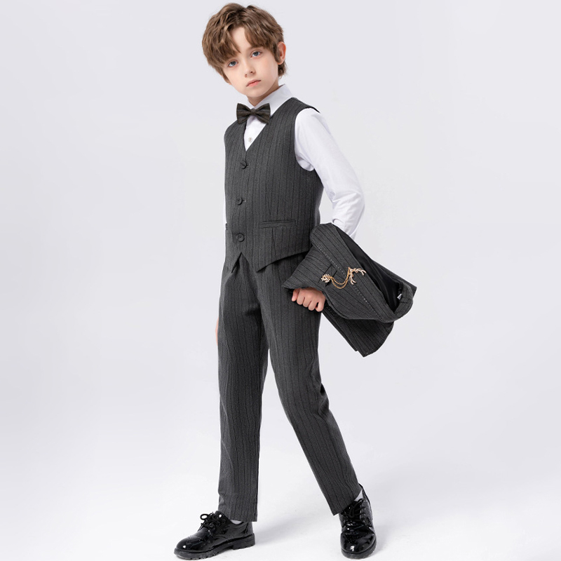 Chemical Fiber Blend Bow Regular Sleeve Regular Formal Suit - image 10
