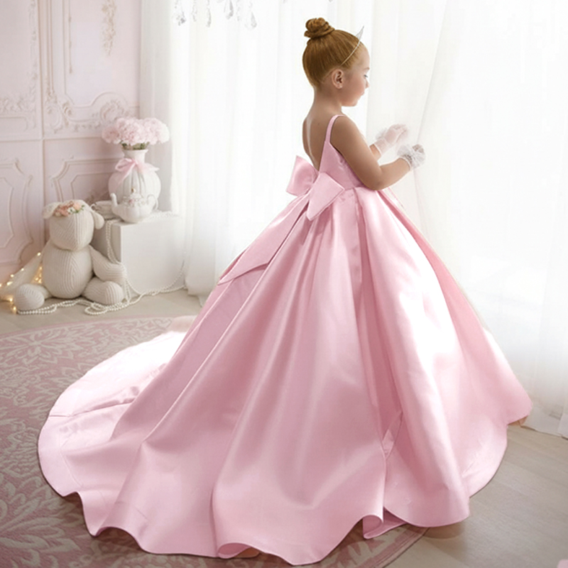 Satin Bow Sleeveless Maxi Dresses - image 27