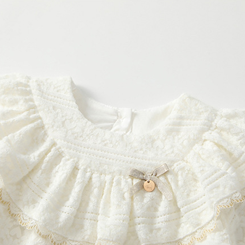 [Archive Sale] Lace Bow Long Sleeve Regular Bodysuit - image 8